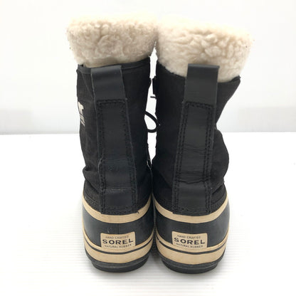 【中古品】【レディース】 SOREL ソレル WINTER CARNIVAL NL1495-011 ウィンター カーニバル ブーツ 靴 167-261006-ty-17-tag サイズ：24cm/US7 カラー：ブラック 万代Net店