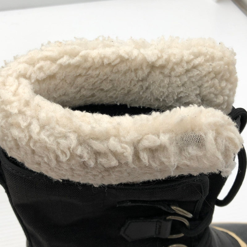 【中古品】【レディース】 SOREL ソレル WINTER CARNIVAL NL1495-011 ウィンター カーニバル ブーツ 靴 167-261006-ty-17-tag サイズ：24cm/US7 カラー：ブラック 万代Net店