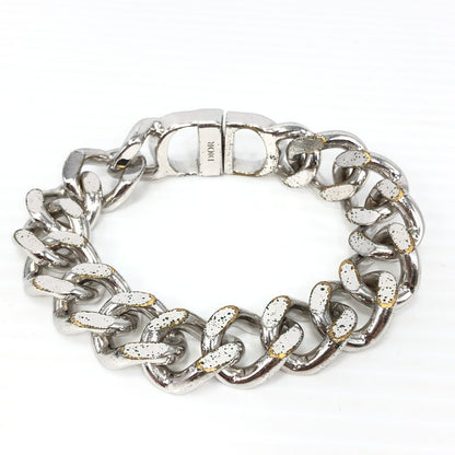 【現状渡し品】【メンズ】 CHRISTIAN DIOR クリスチャンディオール CD ICON CHAIN LINK BRACELET チェーン リンク ブレスレット アクセサリー 182-261007-na-11-tagh カラー：シルバー 万代Net店