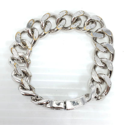 【現状渡し品】【メンズ】 CHRISTIAN DIOR クリスチャンディオール CD ICON CHAIN LINK BRACELET チェーン リンク ブレスレット アクセサリー 182-261007-na-11-tagh カラー：シルバー 万代Net店