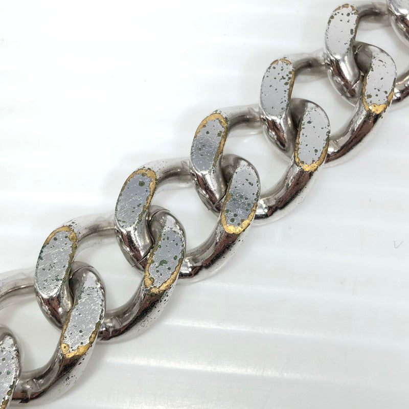【現状渡し品】【メンズ】 CHRISTIAN DIOR クリスチャンディオール CD ICON CHAIN LINK BRACELET チェーン リンク ブレスレット アクセサリー 182-261007-na-11-tagh カラー：シルバー 万代Net店