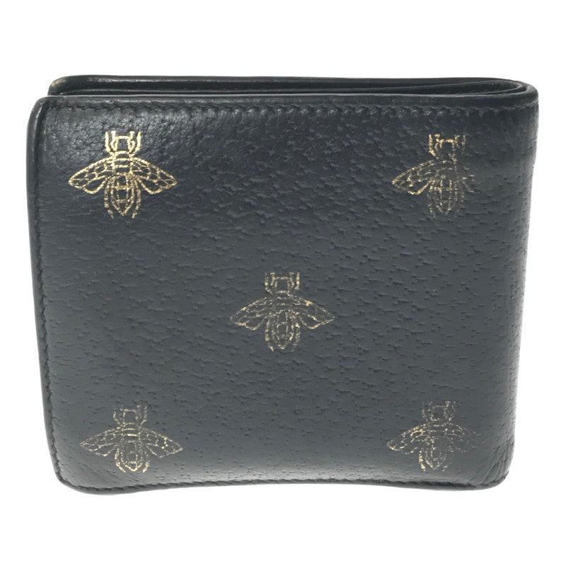 【現状渡し品】【メンズ】 GUCCI グッチ BEE AND STAR COIN WALLET 495053 DJ2KT 8474 ビー アンド スター 二つ折り財布 181-261013-na-22-tagh カラー：ブラック 万代Net店