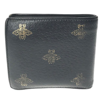 【現状渡し品】【メンズ】 GUCCI グッチ BEE AND STAR COIN WALLET 495053 DJ2KT 8474 ビー アンド スター 二つ折り財布 181-261013-na-22-tagh カラー：ブラック 万代Net店