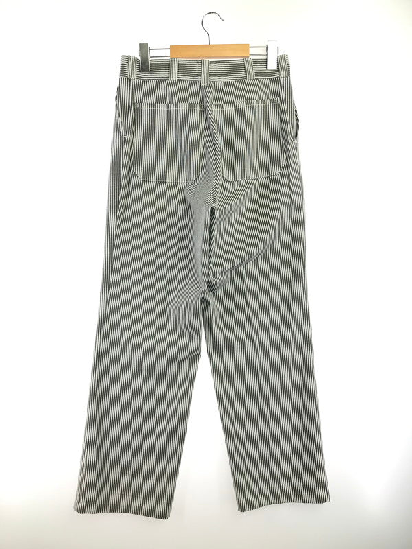 【中古品】【メンズ】 ANGELICA アンジェリカ STRIPE WORK PANTS ストライプ ワーク パンツ 157-261010-ty-17-tagh サイズ：32X カラー：ホワイト/ブラック 万代Net店