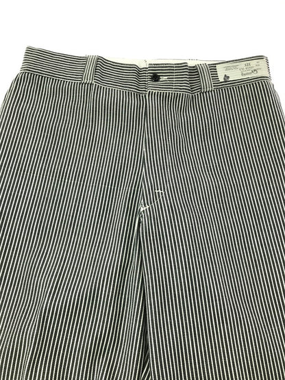 【中古品】【メンズ】 ANGELICA アンジェリカ STRIPE WORK PANTS ストライプ ワーク パンツ 157-261010-ty-17-tagh サイズ：32X カラー：ホワイト/ブラック 万代Net店