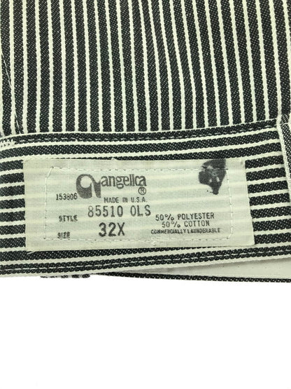 【中古品】【メンズ】 ANGELICA アンジェリカ STRIPE WORK PANTS ストライプ ワーク パンツ 157-261010-ty-17-tagh サイズ：32X カラー：ホワイト/ブラック 万代Net店