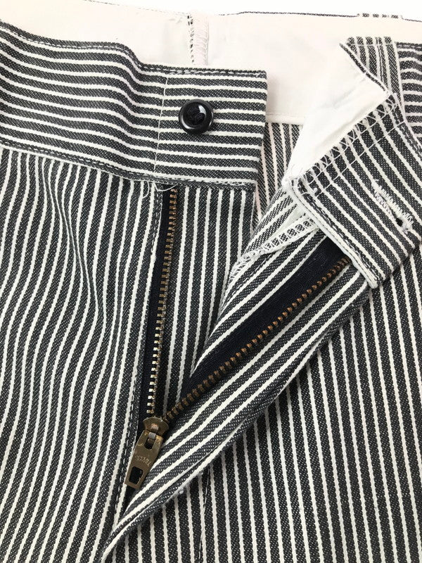 【中古品】【メンズ】 ANGELICA アンジェリカ STRIPE WORK PANTS ストライプ ワーク パンツ 157-261010-ty-17-tagh サイズ：32X カラー：ホワイト/ブラック 万代Net店