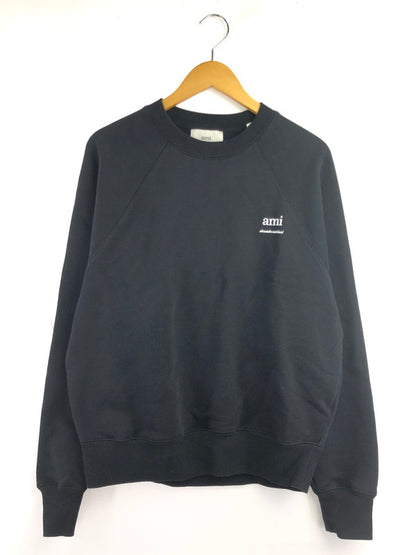 【中古品】【メンズ】 AMI PARIS アミ パリス SWEAT SHIRT USW024.747 スウェットシャツ トレーナー 141-260930-ty-10-tagh サイズ：L カラー：ブラック 万代Net店