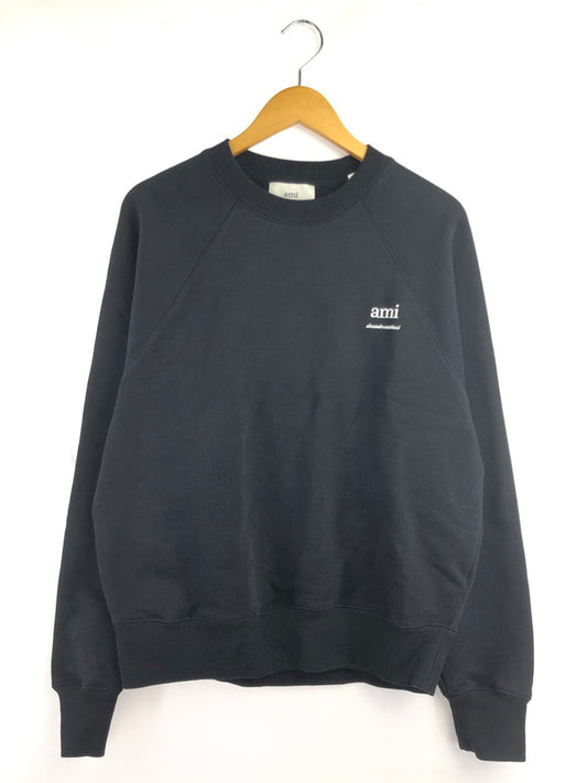 【中古品】【メンズ】 AMI PARIS アミ パリス SWEAT SHIRT USW024.747 スウェットシャツ トレーナー 141-260930-ty-10-tagh サイズ：L カラー：ブラック 万代Net店