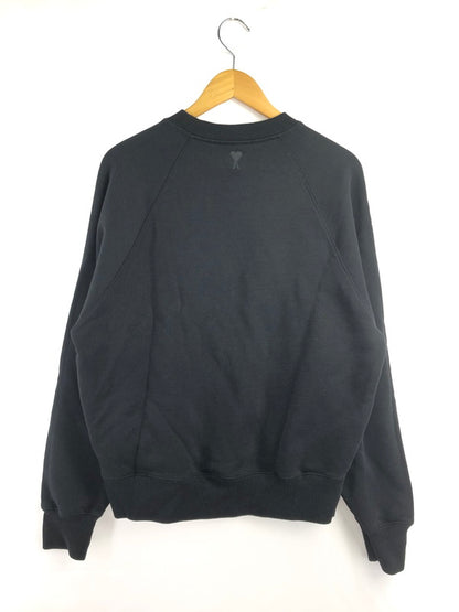 【中古品】【メンズ】 AMI PARIS アミ パリス SWEAT SHIRT USW024.747 スウェットシャツ トレーナー 141-260930-ty-10-tagh サイズ：L カラー：ブラック 万代Net店