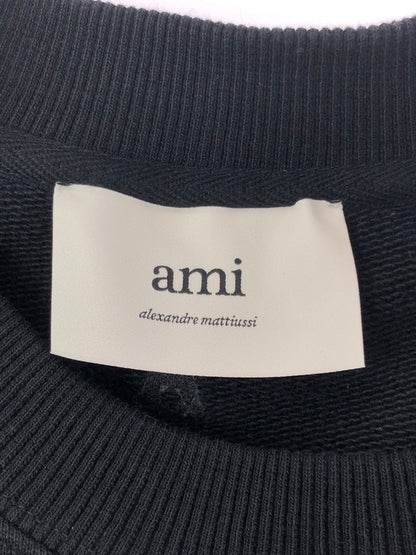 【中古品】【メンズ】 AMI PARIS アミ パリス SWEAT SHIRT USW024.747 スウェットシャツ トレーナー 141-260930-ty-10-tagh サイズ：L カラー：ブラック 万代Net店