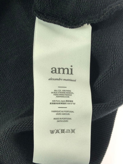 【中古品】【メンズ】 AMI PARIS アミ パリス SWEAT SHIRT USW024.747 スウェットシャツ トレーナー 141-260930-ty-10-tagh サイズ：L カラー：ブラック 万代Net店