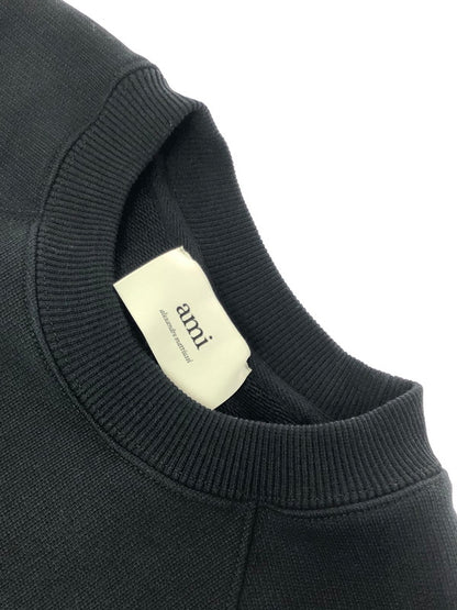 【中古品】【メンズ】 AMI PARIS アミ パリス SWEAT SHIRT USW024.747 スウェットシャツ トレーナー 141-260930-ty-10-tagh サイズ：L カラー：ブラック 万代Net店