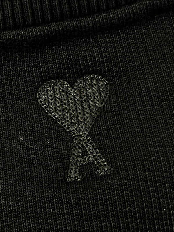 【中古品】【メンズ】 AMI PARIS アミ パリス SWEAT SHIRT USW024.747 スウェットシャツ トレーナー 141-260930-ty-10-tagh サイズ：L カラー：ブラック 万代Net店
