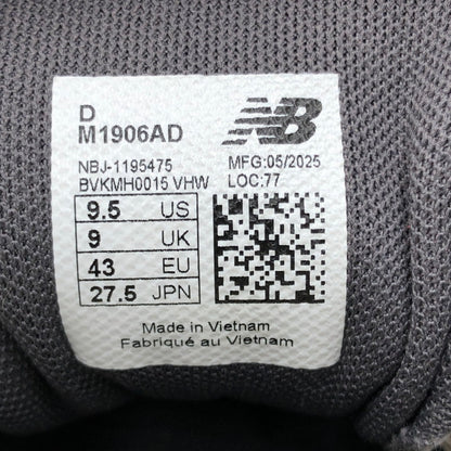 【中古品】【メンズ】 NEW BALANCE ニューバランス SNEAKER M1906AD スニーカー 靴 162-261006-ty-04-tag サイズ：27.5cm/US9.5 カラー：グレー/シルバー 万代Net店