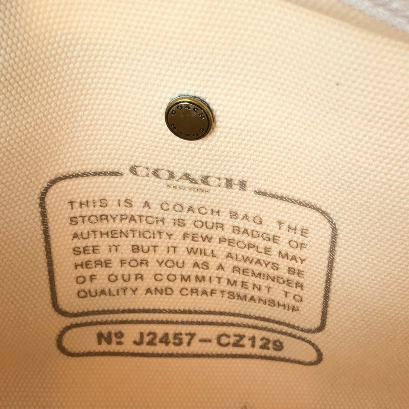 【中古品】【レディース】 COACH コーチ REXI PRINT TOTE BAG J2457-CZ129 レキシー プリント トートバッグ 鞄 180-261015-ty-03-tagh カラー：チョーク マルチ 万代Net店