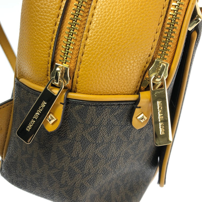 【中古品】【レディース】 MICHAEL KORS マイケルコース ADINA SIGNATURE MEDIUM BACKPACK 35T1G4AB2B アディナ シグネチャー ミディアム バックパック リュック 188-261015-ty-04-tagh カラー：ブラウン系 万代Net店