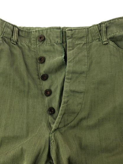 【現状渡し品】【メンズ】 USMC 40S P-47 HBT TROUSER PANTS トラウザーパンツ ボトムス 157-261001-na-08-tagh サイズ：サイズ不明 下記参照 カラー：カーキ 万代Net店