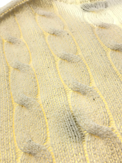 【中古品】【メンズ】 POLO RALPH LAUREN ポロ・ラルフローレン CABLE KNIT SWEATER ケーブル ニット セーター トップス 146-261002-rt-25-tagh サイズ：L カラー：ホワイト 万代Net店