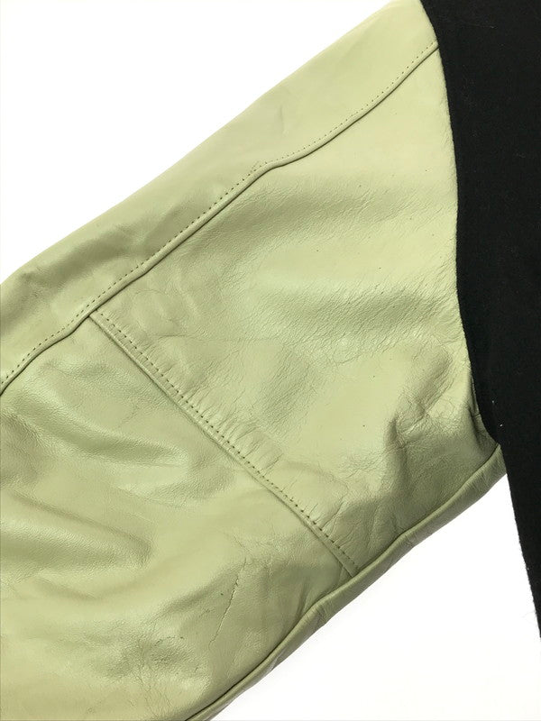 【現状渡し品】【メンズ】 NEFF ネフ 90's VARSITY JACKET BLACK YELLOW USA製 90年代 バーシティー ジャケット アウター 146-261002-rt-28-tagh サイズ：L カラー：ブラック 万代Net店