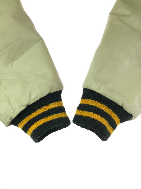 【現状渡し品】【メンズ】 NEFF ネフ 90's VARSITY JACKET BLACK YELLOW USA製 90年代 バーシティー ジャケット アウター 146-261002-rt-28-tagh サイズ：L カラー：ブラック 万代Net店