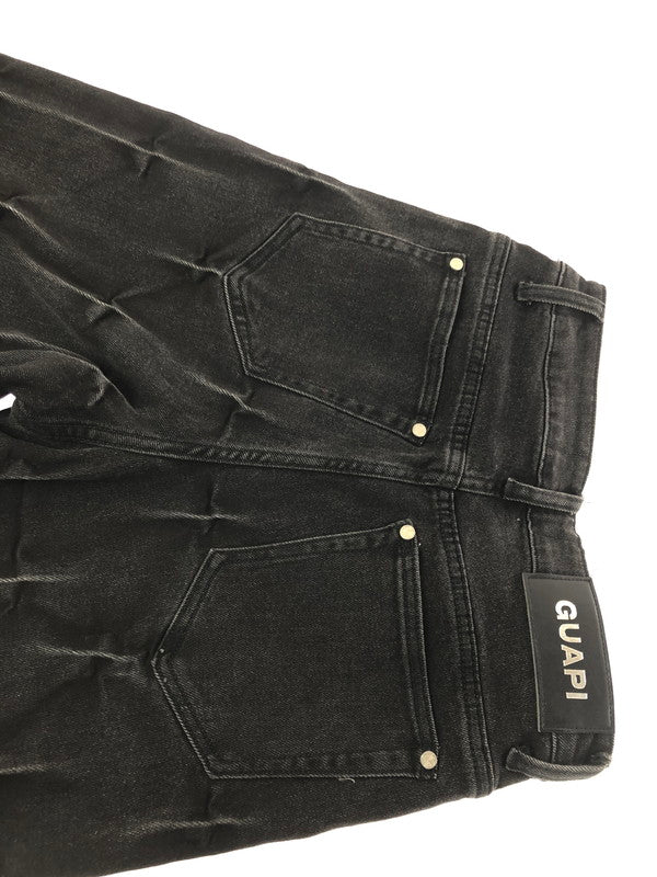 【中古品】【メンズ】 GUAPI グアピ OBSIDIAN BLACK PEARLS DENIM オブシディアン ブラック パールズ デニム 153-260930-ty-09-tagh サイズ：28 カラー：ブラック 万代Net店
