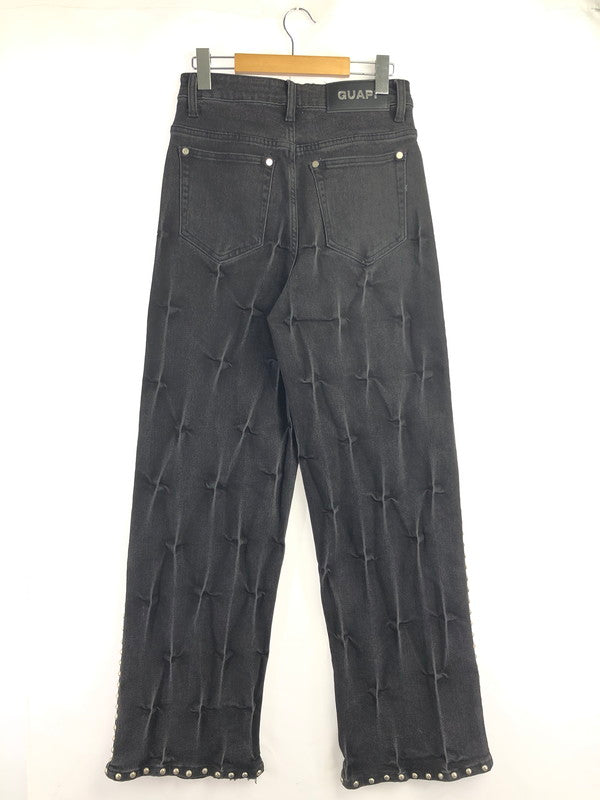 【中古品】【メンズ】 GUAPI グアピ OBSIDIAN BLACK PEARLS DENIM オブシディアン ブラック パールズ デニム 153-260930-ty-09-tagh サイズ：28 カラー：ブラック 万代Net店