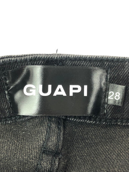 【中古品】【メンズ】 GUAPI グアピ OBSIDIAN BLACK PEARLS DENIM オブシディアン ブラック パールズ デニム 153-260930-ty-09-tagh サイズ：28 カラー：ブラック 万代Net店