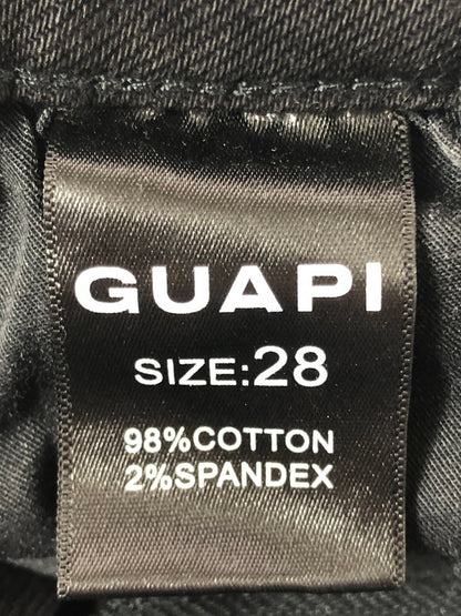【中古品】【メンズ】 GUAPI グアピ OBSIDIAN BLACK PEARLS DENIM オブシディアン ブラック パールズ デニム 153-260930-ty-09-tagh サイズ：28 カラー：ブラック 万代Net店