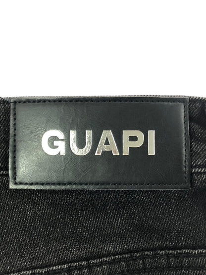 【中古品】【メンズ】 GUAPI グアピ OBSIDIAN BLACK PEARLS DENIM オブシディアン ブラック パールズ デニム 153-260930-ty-09-tagh サイズ：28 カラー：ブラック 万代Net店