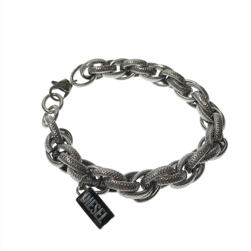 【中古品】【メンズ】 DIESEL ディーゼル DX1514040 CHAIN BRACELET チェーン ブレスレット アクセサリー 192-260928-na-07-tagh カラー：シルバー 万代Net店