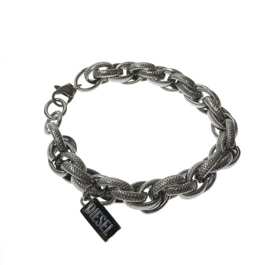 【中古品】【メンズ】 DIESEL ディーゼル DX1514040 CHAIN BRACELET チェーン ブレスレット アクセサリー 192-260928-na-07-tagh カラー：シルバー 万代Net店