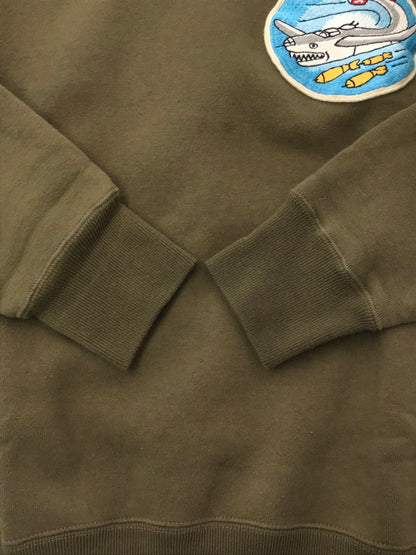 【中古品】【メンズ】 THE REAL MCCOY'S ザリアルマッコイズ MILITARY PRINT SWEATSHIRT JOLLY ROGER MC25120 ミリタリー プリント スウェットシャツ トレーナー 145-261002-rt-24-tagh サイズ：S カラー：カーキ 万代Net店