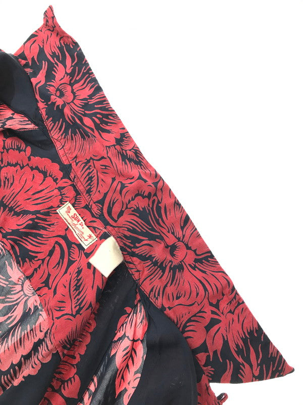 【中古品】【メンズ】 SUN SURF サンサーフ FLOWER MOTIF ALOHA SHIRT RED NAVY フラワー モチーフ アロハシャツ トップス 145-261002-rt-22-tagh サイズ：不明 下記参照 カラー：レッド 万代Net店