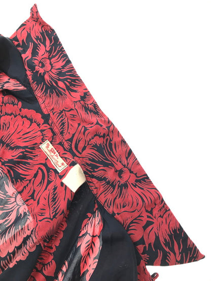 【中古品】【メンズ】 SUN SURF サンサーフ FLOWER MOTIF ALOHA SHIRT RED NAVY フラワー モチーフ アロハシャツ トップス 145-261002-rt-22-tagh サイズ：不明 下記参照 カラー：レッド 万代Net店