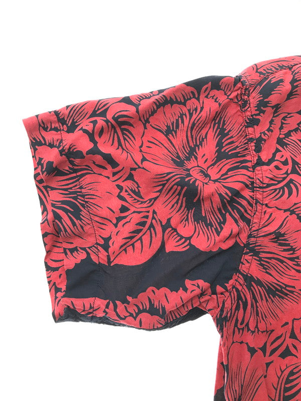 【中古品】【メンズ】 SUN SURF サンサーフ FLOWER MOTIF ALOHA SHIRT RED NAVY フラワー モチーフ アロハシャツ トップス 145-261002-rt-22-tagh サイズ：不明 下記参照 カラー：レッド 万代Net店