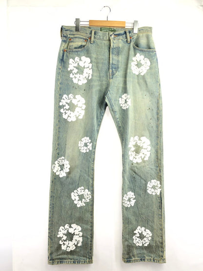 【中古品】【メンズ】 DENIM TEARS デニムティアーズ STRAIGHT DENIM PANTS SS26BSTRAIGHT1683 ストレート デニムパンツ ボトムス "DIRTY WASH" 153-261001-na-05-tagh サイズ：34/34 カラー：ライトインディゴ 万代Net店