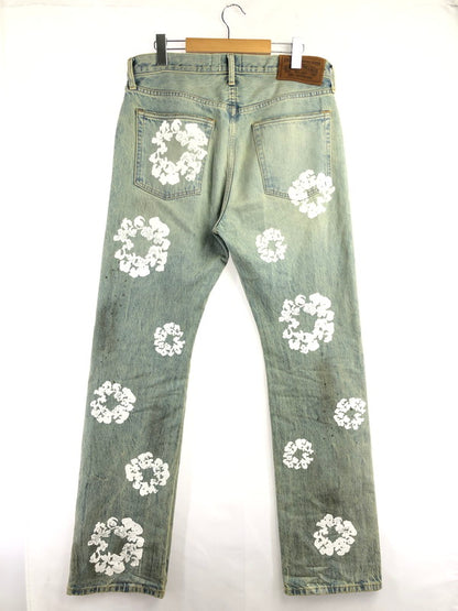 【中古品】【メンズ】 DENIM TEARS デニムティアーズ STRAIGHT DENIM PANTS SS26BSTRAIGHT1683 ストレート デニムパンツ ボトムス "DIRTY WASH" 153-261001-na-05-tagh サイズ：34/34 カラー：ライトインディゴ 万代Net店