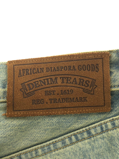 【中古品】【メンズ】 DENIM TEARS デニムティアーズ STRAIGHT DENIM PANTS SS26BSTRAIGHT1683 ストレート デニムパンツ ボトムス "DIRTY WASH" 153-261001-na-05-tagh サイズ：34/34 カラー：ライトインディゴ 万代Net店