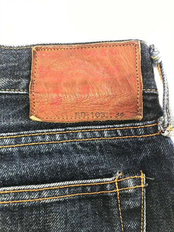 【中古品】【メンズ】 STUDIO D'ARTISAN ステュディオダルチザン DENIM PANTS SD-103 デニムパンツ ボトムス 156-261014-na-13-tagh サイズ：34 カラー：インディゴ 万代Net店