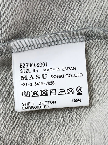 【中古品】【メンズ】 MASU BOYS エムエーエスユー ボーイズ 26SS SHORT ZIP UP HOODIE B26U6CS001 2026年春夏 ショート ジップアップ フーディー 142-260930-ty-04-tagh サイズ：46 カラー：グレー 万代Net店
