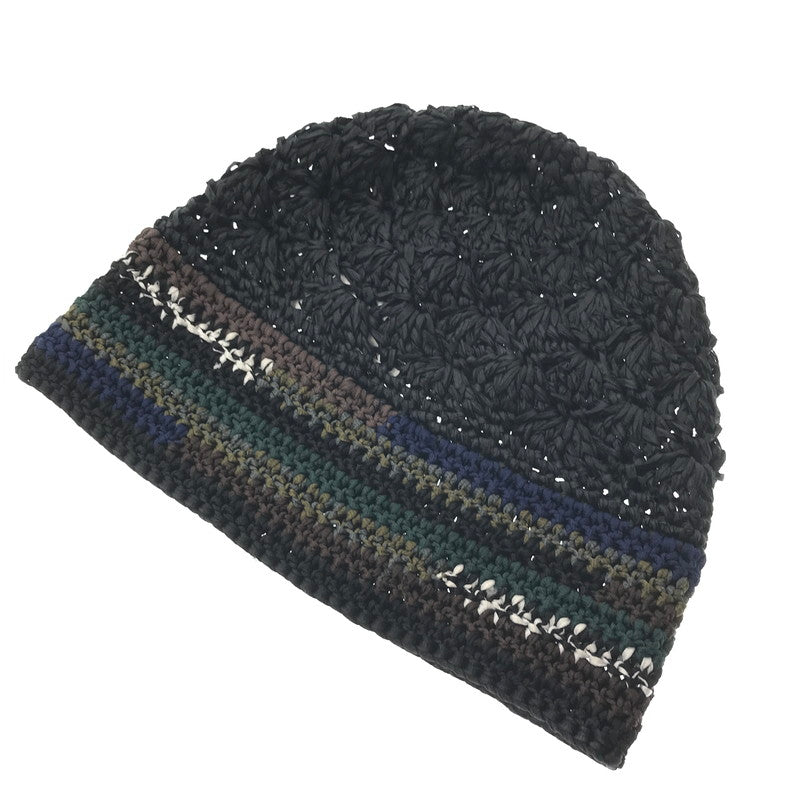 【中古品】【メンズ】 KIJIMA TAKAYUKI キジマタカユキ HAND KNIT BEANIE WKNY261210 ハンド ニット ビーニー 帽子 185-261023-ty-16-tagh カラー：ブラック 万代Net店