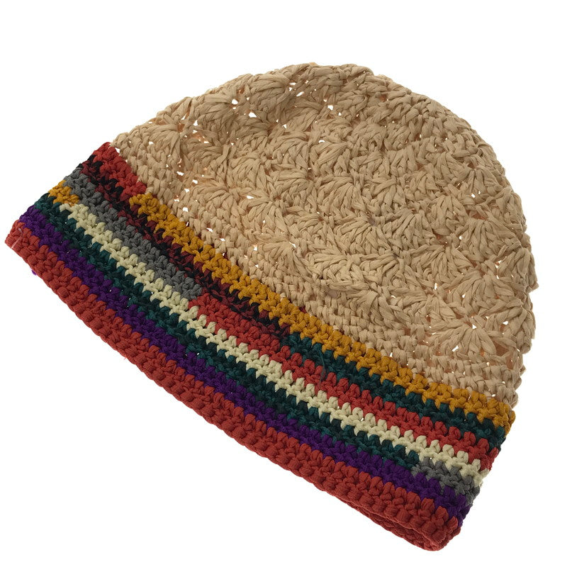 【中古品】【メンズ】 KIJIMA TAKAYUKI キジマタカユキ HAND KNIT BEANIE WKNY261210 ハンド ニット ビーニー 帽子 185-261023-ty-17-tagh カラー：マルチカラー 万代Net店
