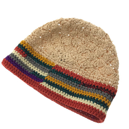 【中古品】【メンズ】 KIJIMA TAKAYUKI キジマタカユキ HAND KNIT BEANIE WKNY261210 ハンド ニット ビーニー 帽子 185-261023-ty-17-tagh カラー：マルチカラー 万代Net店