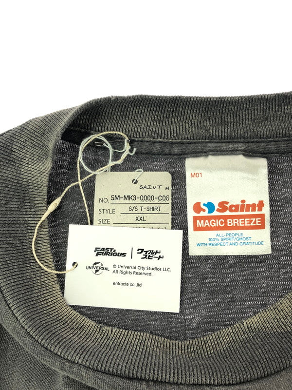 【中古品】【メンズ】 SAINT MICHAEL セントマイケル 26SS FAST FURIOUS FF S/S TEE SM-MK8-0000-C06 2026年春夏 ファスト アンド フュリオス S/S Ｔシャツ 142-260930-ty-01-tagh サイズ：XXL カラー：ブラック 万代Net店