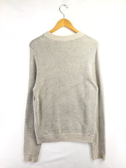 【中古品】【メンズ】 LOUIS VUITTON ルイ・ヴィトン LV BUTTON KNIT SWEATER エルブイ ボタン ニット セーター 179-260930-ty-05-tagh サイズ：S カラー：ベージュ 万代Net店