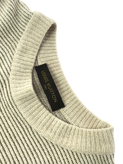 【中古品】【メンズ】 LOUIS VUITTON ルイ・ヴィトン LV BUTTON KNIT SWEATER エルブイ ボタン ニット セーター 179-260930-ty-05-tagh サイズ：S カラー：ベージュ 万代Net店