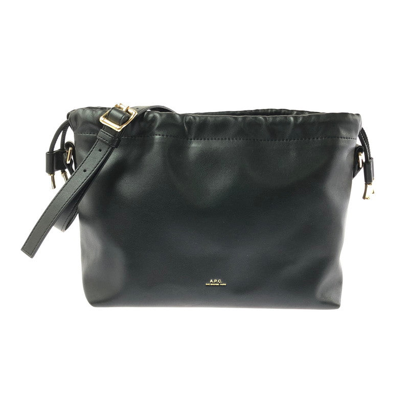 【中古品】【メンズ】 A.P.C. アーペーセー FAUX LEATHER SHOULDER BAG フォー レザー ショルダー バッグ 鞄 188-261015-ty-06-tagh カラー：ブラック 万代Net店