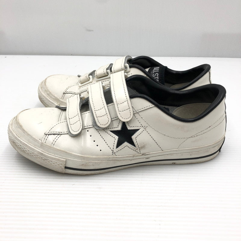 【中古品】【メンズ】 CONVERSE コンバース ONE STAR J V-3 日本製 ワンスター スニーカー 靴 163-261005-na-50-tagh サイズ：9.5 カラー：WHITE 万代Net店
