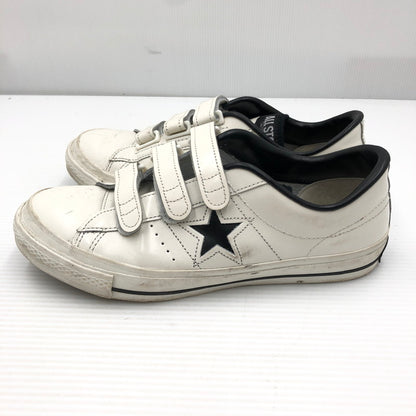 【中古品】【メンズ】 CONVERSE コンバース ONE STAR J V-3 日本製 ワンスター スニーカー 靴 163-261005-na-50-tagh サイズ：9.5 カラー：WHITE 万代Net店